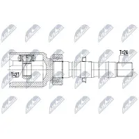 NTY Homokineet reparatie set, aandrijfas NPW-TY-036