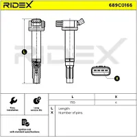 RIDEX 689C0166 Bobine