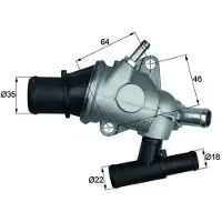 MAHLE ORIGINAL TH 29 88 Thermostaat, koelvloeistof