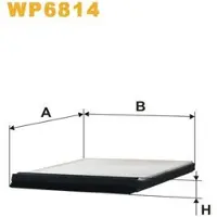 WIX FILTERS WP6814 Interieurfilter