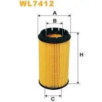 WIX FILTERS WL7412 Oliefilter