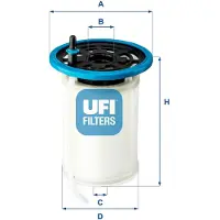 Ufi 26.H2O.00 Brandstoffilter