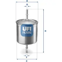 Ufi 31.846.00 Brandstoffilter