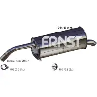 ERNST 314169 Einddemper