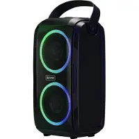 Auronic Partybox - Bluetooth - Party Speaker - Muziek box - Discolichten - USB, AUX en SD-kaart Aansluiting - Zwart