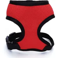 Nobleza Hondentuigje - Y-tuig - Hondenharnas - Ademend Mesh - Gevoerd - Maat L - Rood