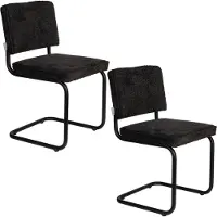 Zuiver eetkamerstoel (set van 2) Ridge Soft