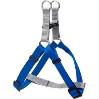 Nobleza Y Tuig hond - Hondentuig - Borsttuig hond - Instaptuigje - Harnas - Fluorescerend - L - 40-60 cm - Blauw grijs