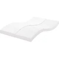 vidaXL Schuimmatras 7 zones hardheid 20 ILD 140x210 cm wit