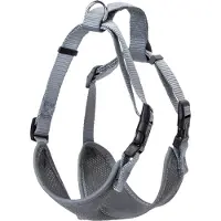 Nobleza Hondentuig - Borsttuig - tuig hond - reflecterend - mesh stof - Nylon - verstelbaar - L - Grijs