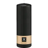 Wiedemann Cilinderkaars/stompkaars - zwart - 20 x 7 cm - 103 branduren - zuilkaarsen