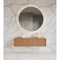 Gliss Design Heronimus badmeubel met ribbelfront 140cm pure