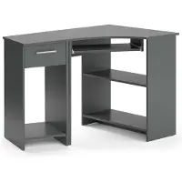 Vicco Odin Hoekbureau – 83 x 76 cm Set met PC-kast Antraciet