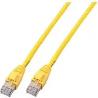 Efbe-Schott EFB Elektronik, netwerkkabel, 5 meter, Cat6, U/UTP (UTP), RJ-45 connector aan beide uiteinden, geel