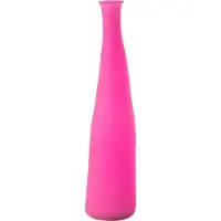 J-Line vaas Bottle - glas - roze - small - 80 cm hoog