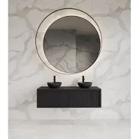 Gliss Design Onderkast heronimus 120x45x35 cm 2 laden met topplaat black veneer
