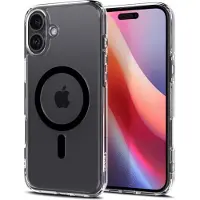 Spigen Ultra Hybrid MagSafe geschikt voor iPhone 16 Plus hoesje - Black ring