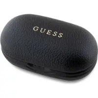 GUESS Bluetooth-hoofdtelefoon GUTWSPGTSPSK. TWS + oplaadstation. Zwart. Klassiek logo met korrelige afwerking