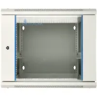 Extralink 9U 600X600 AZH WALL-MOUNTED RACKMOUNT CABINET SWING TYPE GRAY Wandrek Grijs