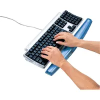 Fellowes Toetsenbord polssteun Crystals Gel Blauw