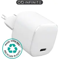 ESTUFF INFINITE USB-C Oplader EU PD (20 W, Snel opladen 3.0), USB-lader, Wit