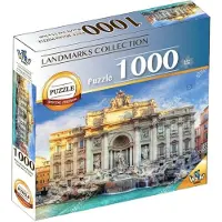 Braet Puzzel World Landmarks - Trevi Fontein 1000 stuks