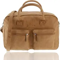 Renato Lucci Laptoptas Westernbag- 13 Inch Laptopcompartiment - Camel Kleur - Handtas & Schoudertas - Voor Werk, School & Universiteit - Verstelbare en Afneembare Schouderband