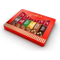 Côte d'Or deluxe geschenkdoos - mix van 6 chocoladerepen - pure chocolade - melkchocolade - chocolade met hazelnoot - origineel chocoladecadeau - 275g