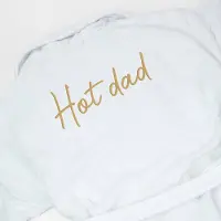 Towel city Badjas - HOGE KWALITEIT - HOT DAD - badmantel - badjas man - badjas heren - badstof - 100% katoen - huwelijk - trouw - cadeau - kado - vaderdag - verjaardag - pensioen - papa - Kerst - maat L/XL