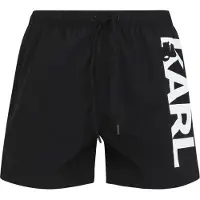 Karl Lagerfeld Zwemshorts zwart / wit