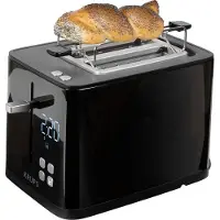 Krups Smart'n Light broodrooster KH6418 (zwart, 850 Watt, geschikt voor 2 boterhammen)