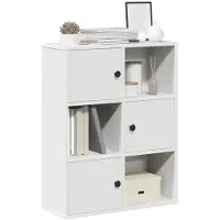 vidaXL Boekenkast 60x24x76,5 cm bewerkt hout wit