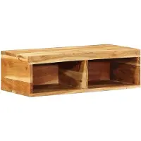 vidaXL Tv-meubel wandmontage 60x30x19 cm massief acaciahout