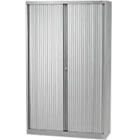 Bisley Roldeurkast Staal 4 Planken Afsluitbaar 1.200 x 430 x 1.980 mm Zilver