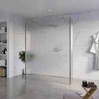 FortiFura Galeria Vrijstaande Inloopdouche - 160x200cm - Helder geribbeld - antikalk - 8mm veiligheidsglas - 2 zijwanden 30cm - wandsteunen en hoekprofielen - Geborsteld Gunmetal PVD SW927771