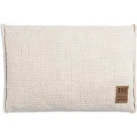 Knit Factory Jesse Sierkussen - Rechthoekig kussen - Kussen woonkamer - Bank kussen - Decoratie kussen - Beige - 60x40 cm - Kussenhoes inclusief kussenvulling