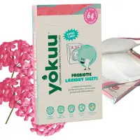 Yokuu Probiotische Wasstrips - 128 Wasbeurten - Zomerbloemen Geur - Reis Wasmiddel - Ultra Geconcentreerd en Voorgedoseerd - Ecologisch Wasproduct