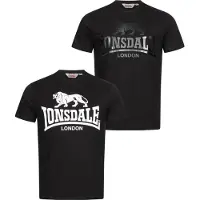 Lonsdale Shirt 'Kelso' nachtblauw / zwart / wit