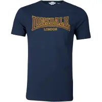 Lonsdale Shirt navy / geel / bourgogne