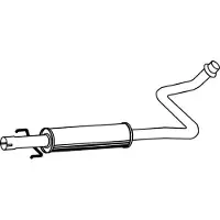 VEGAZ TS-289 Uitlaat middendemper
