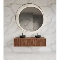 Gliss Design Onderkast heronimus 140x45x35 cm met topplaat walnut