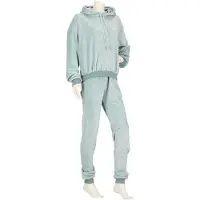 Apollo Huispak dames - Blauw - Maat S/M - huispak dames volwassenen fleece - joggingpak dames - huispak dames volwassenen