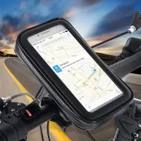 Phreeze Telefoonhouder Fiets Waterdicht - Stuurbevestiging - 360 Graden Draaibaar - Anti-Schok - Universeel - Zwart