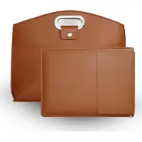 Phreeze Luxe Laptoptas met Uitneembare Laptop Sleeve - Vegan Leer - Handtas Vrouwen en Mannen - Bruin