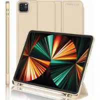 Phreeze Hoes geschikt voor iPad Pro 11 inch 2024 (7e generatie) - Hoes geschikt voor iPad Pro met Pencil Vak - Draaibare Tri Fold Hoesje geschikt voor iPad Pro 7 11-inch met M4 Chip Case - Donker Blauw