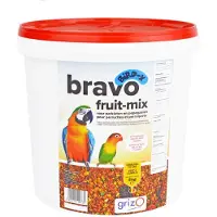 Bird-X Bravo - Fruit-Mix Grof - voor parkieten en papegaaien - Emmer 5 kg