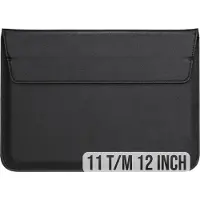 Phreeze 2-in-1 Laptopsleeve 10 tot 12 inch - Vegan Leer - Laptophoes Heren - Laptop Tas Sleeve met Standaard