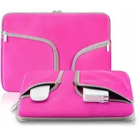 Phreeze Sleeve 11 Inch - Laptophoes met Rits en Opbergvak - Laptopsleeve voor Laptops van 11 tot 12 inch - Roze