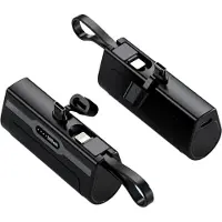 Phreeze Mini Powerbank 5000 mAh met USB-C - Noodpakket - Ingebouwde USB C Oplader Kabel - USB C kabels