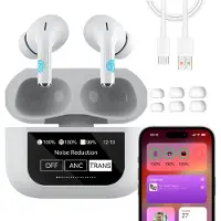 Phreeze In-Ear Draadloze Oordopjes met Touch Display - Geschikt voor iPhone Oortjes - Nieuwe Bluetooth 5.4 - Noise Cancelling - Oortjes Draadloos - Originele Wireless EarBuds - TWS9 Pro